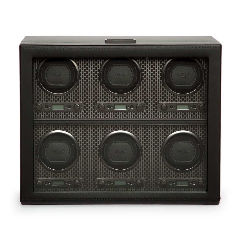 WOLF 1834 - Axis 6 Piece Watch Winder - Powder Coat