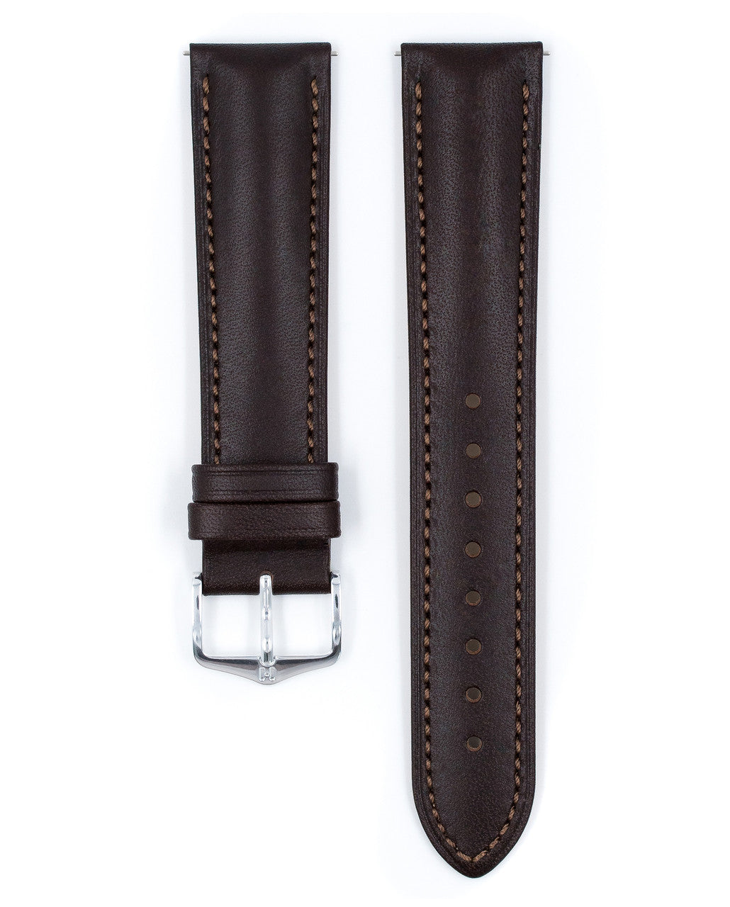 Hirsch - KENT Artisan Leather Watch Strap 010 02 - Brown