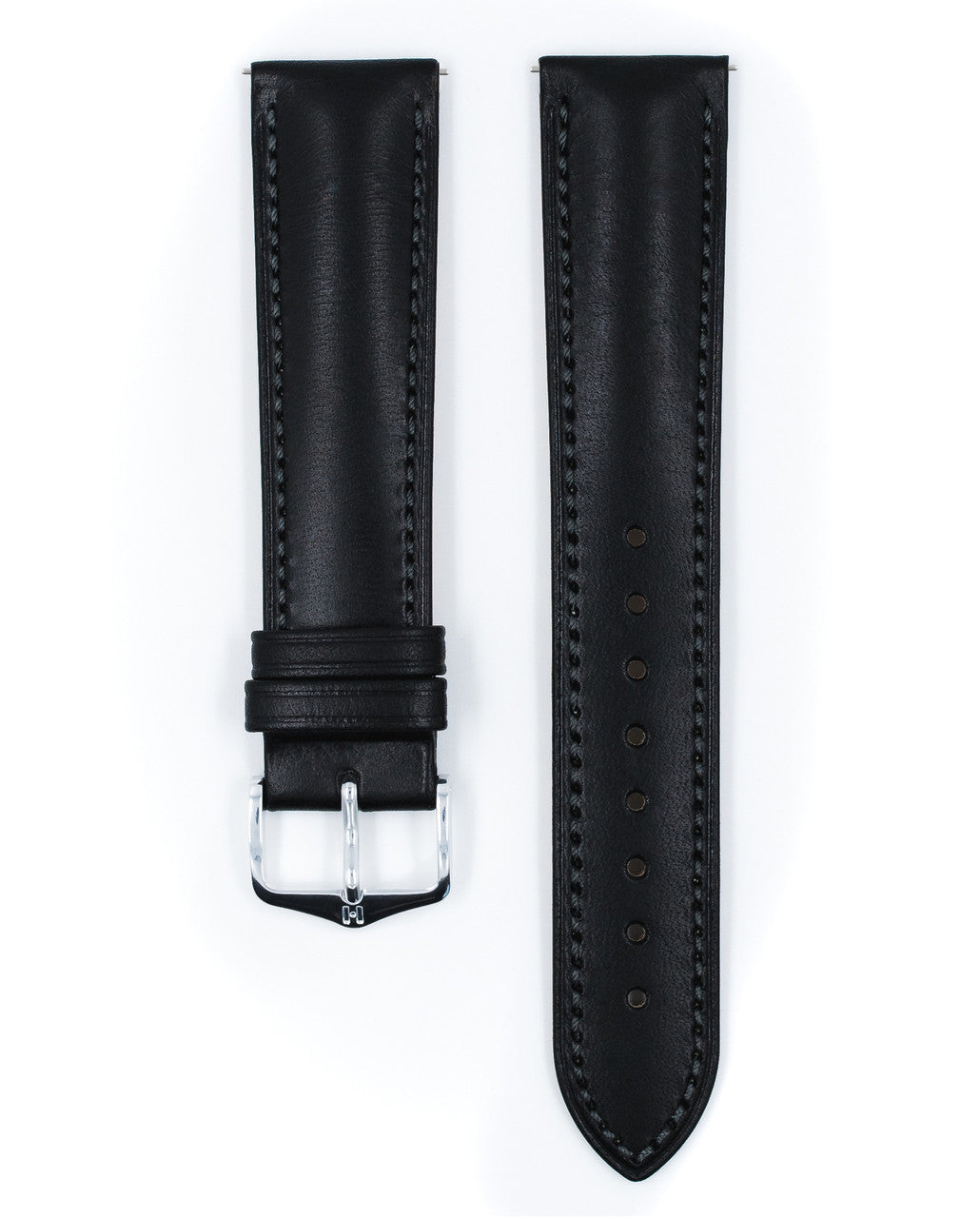 Hirsch - KENT Artisan Leather Watch Strap 010 02 - Black