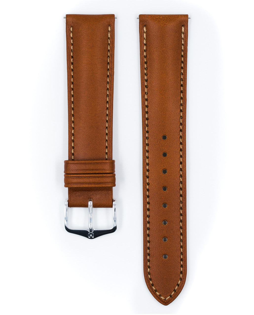 Hirsch - KENT Artisan Leather Watch Strap 010 02 - Gold Brown