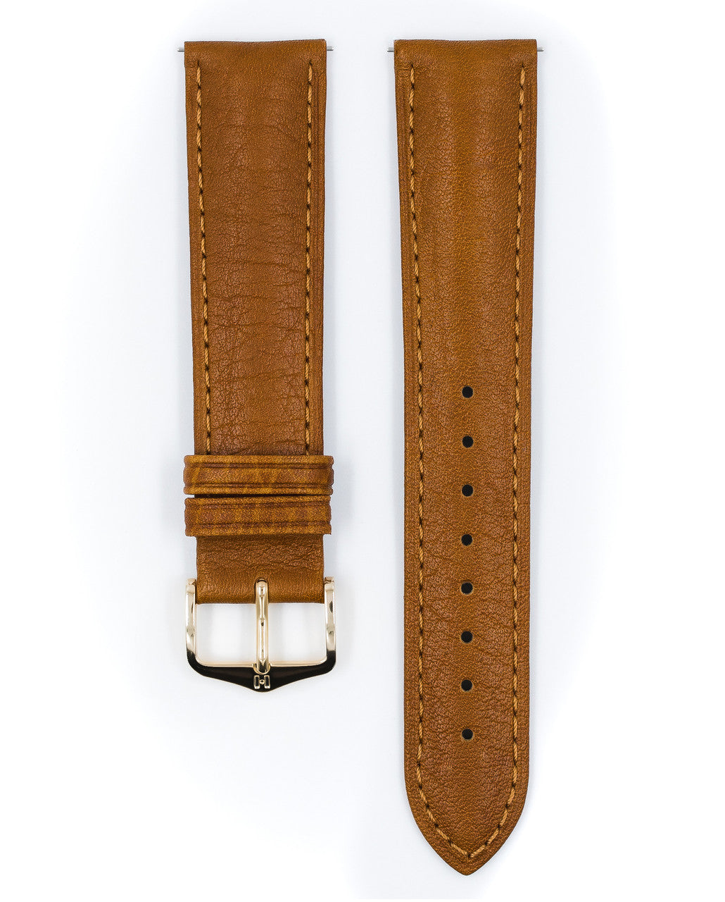 Hirsch - CAMELGRAIN Pro Skin Watch Strap 010 09 - Honey
