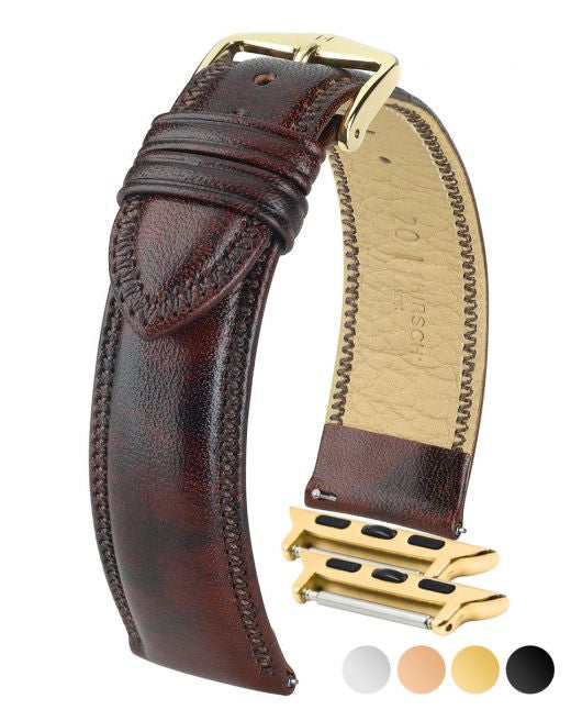 Hirsch - ASCOT English Calfskin Watch Strap 015 75 - Brown