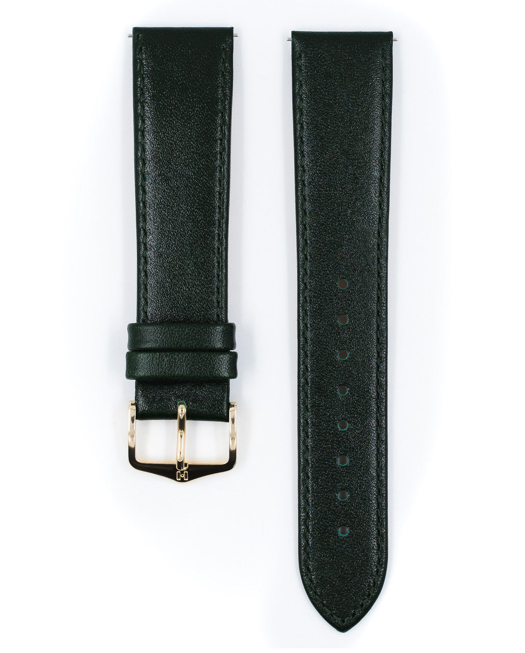 Hirsch - OSIRIS Box Leather Watch Bracelet 034 75 - Green