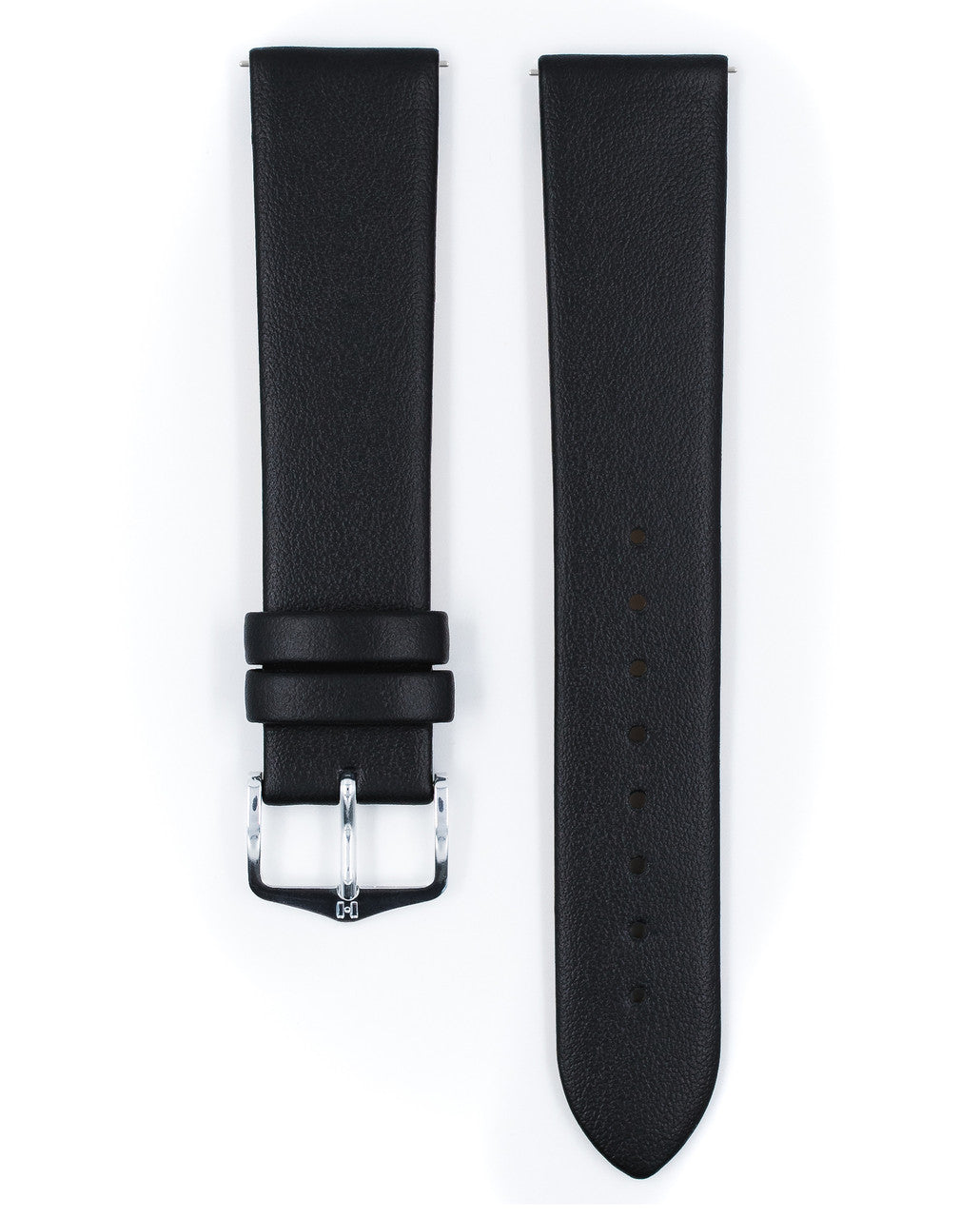 Hirsch - TORONTO Open End Classic Italian Calfskin Watch Strap 037 02 OE - Black