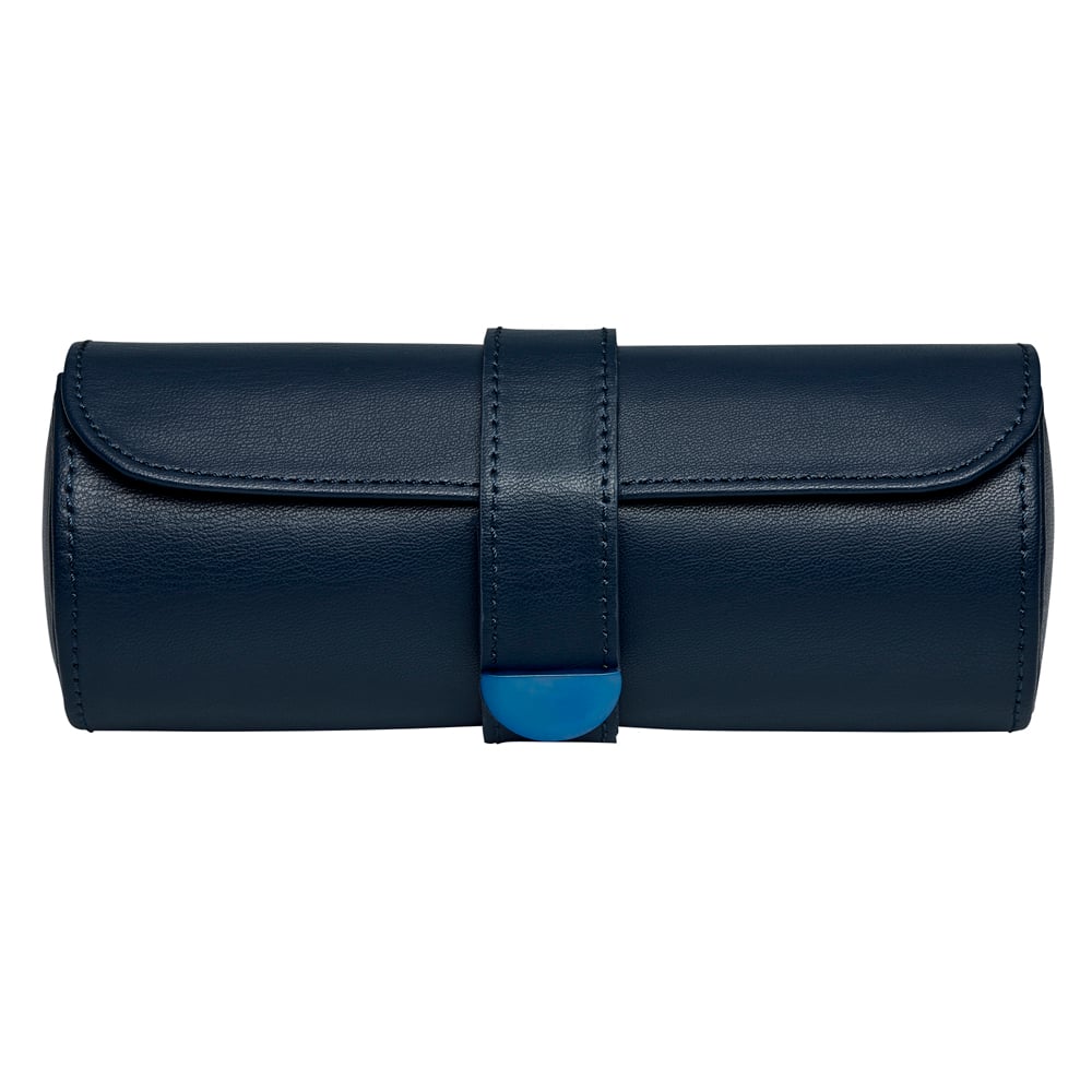 WOLF 1834 - Earth Triple Watch Roll - Midnight Blue