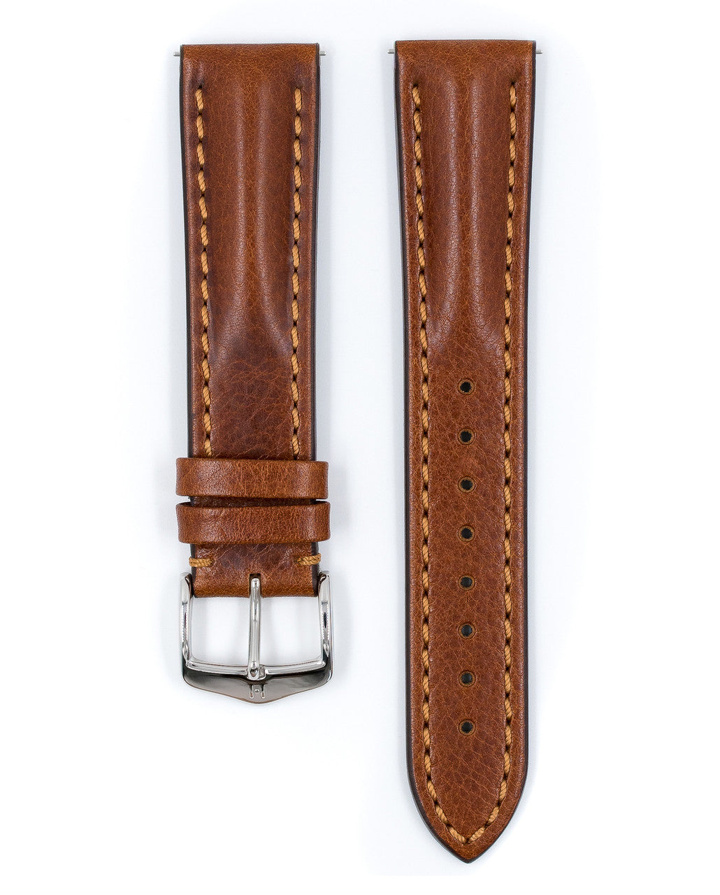 Hirsch - LUCCA Artisan Leather Watchband 049 02 - Gold Brown