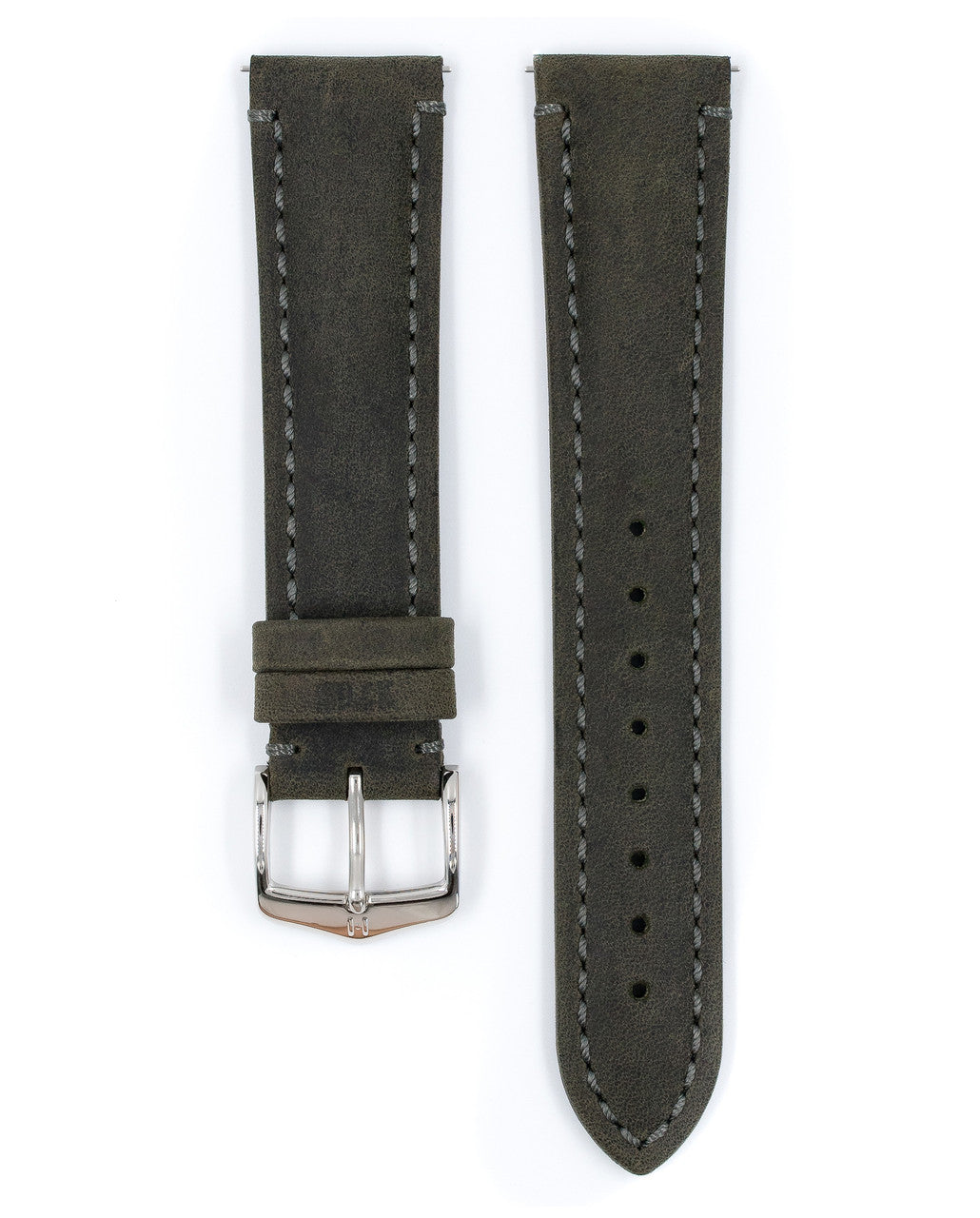 Hirsch - HERITAGE Artisan Leather Watch Band 050 33 - Grey