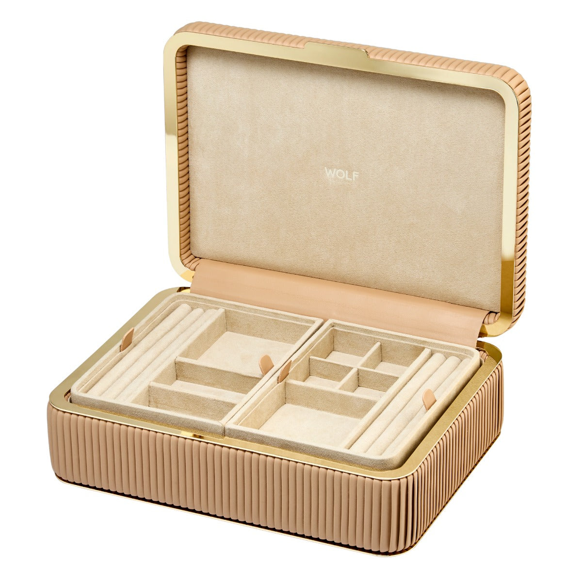 WOLF 1834 - Bella Medium Jewellery Box - Mocha