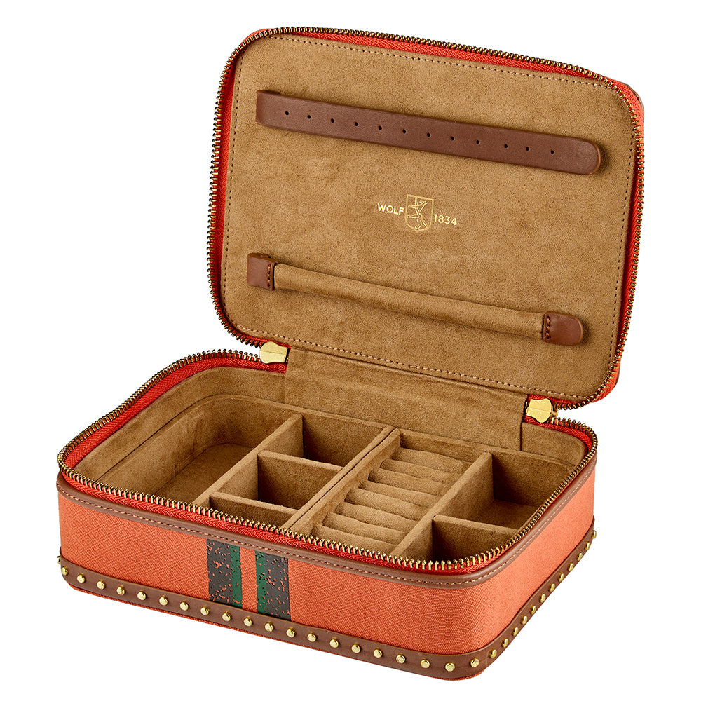 WOLF 1834 - Ida Travel Zip Jewelry Case - Orange