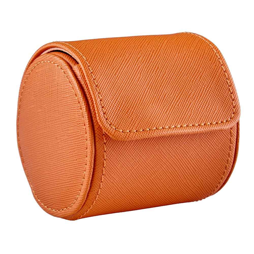 WOLF 1834 - Seltzer Single Watch Roll - Orange/Peach