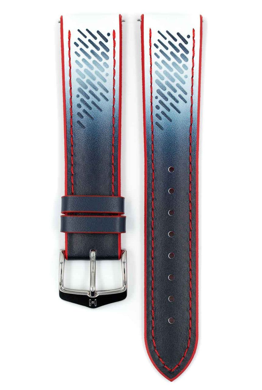 Hirsch - SOCCER Performance Sport Watch Band 092 20 02 - Blue w/Red