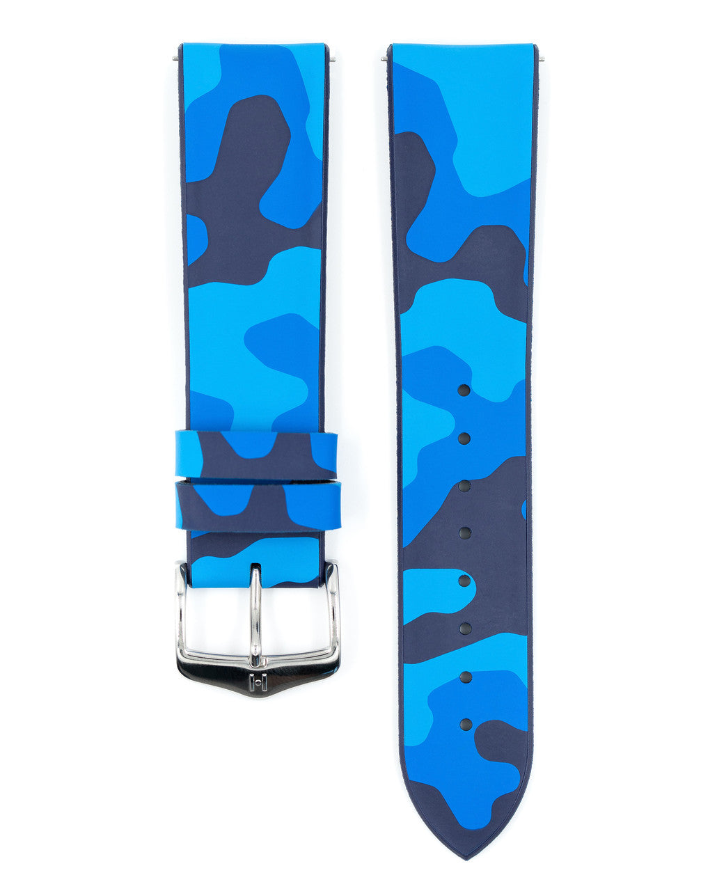 Hirsch - JOHN Camouflage Performance Watch Band 092 50 88 - Blue