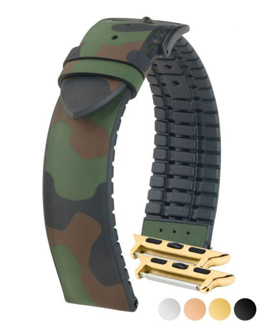 Hirsch - JOHN Camouflage Performance Watch Band 092 50 88 - Green