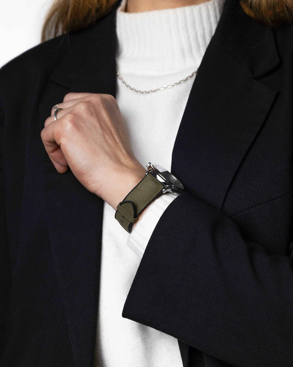 Hirsch - ARNE VEGAN Performance Calfskin Watch Band 092 50 94 - Green