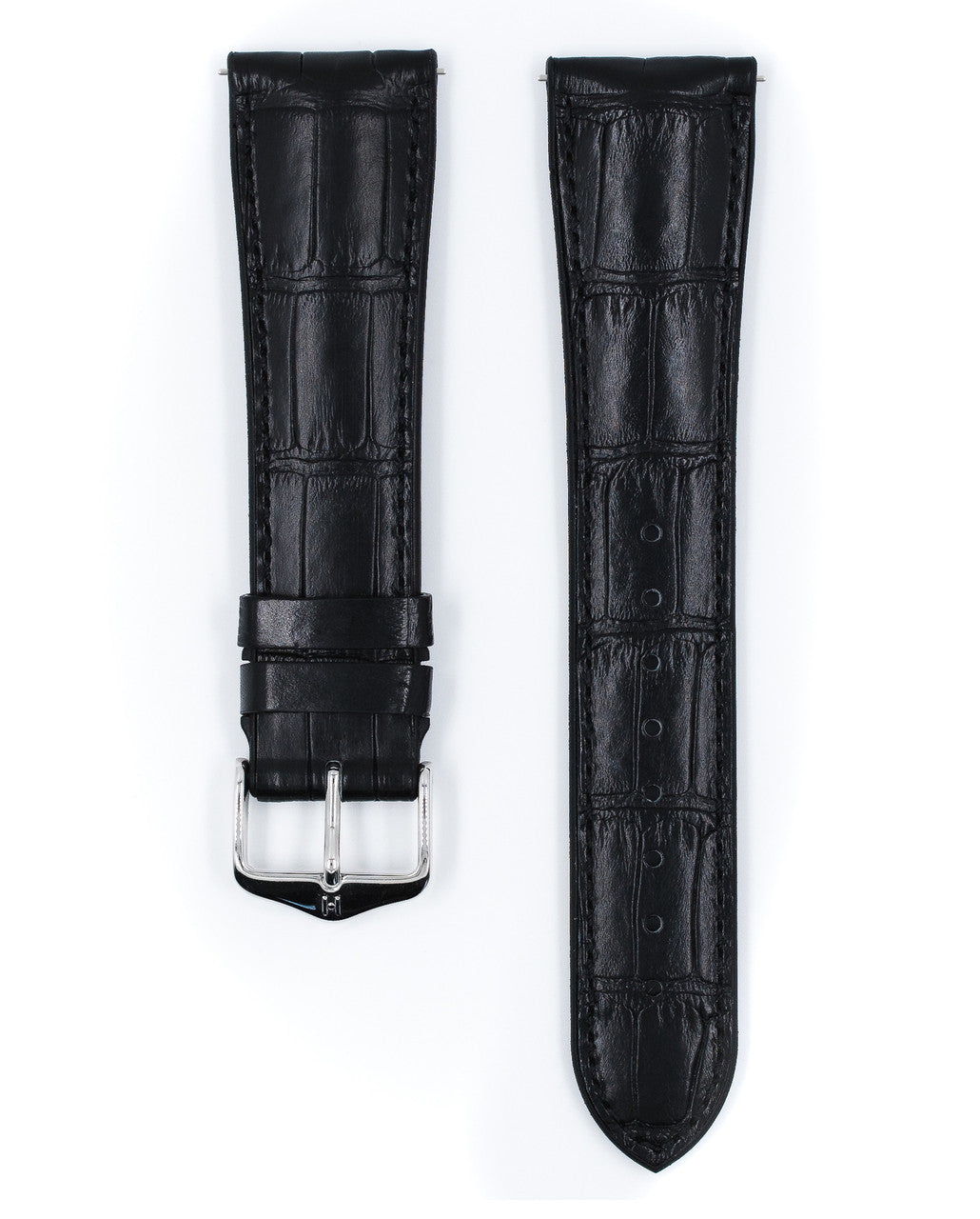 Hirsch - IAN Genuine Alligator Performance Watchband 093 50 07 - Black