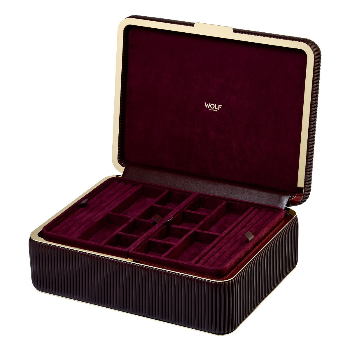 WOLF 1834 - Bella Large Jewelry Box - Bordeaux