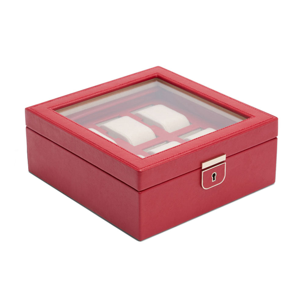 WOLF 1834 - Palermo 6 Piece Watch Box - Red
