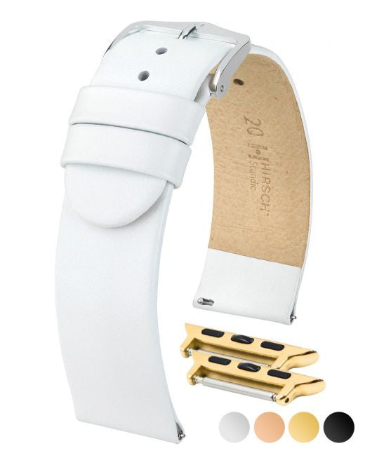 Hirsch - SCANDIC Classic Calfskin Watch Strap 1785 20 - White