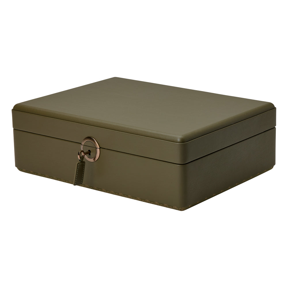 WOLF 1834 Earth 5 Piece Watch Box with Storage - Olive - view 2