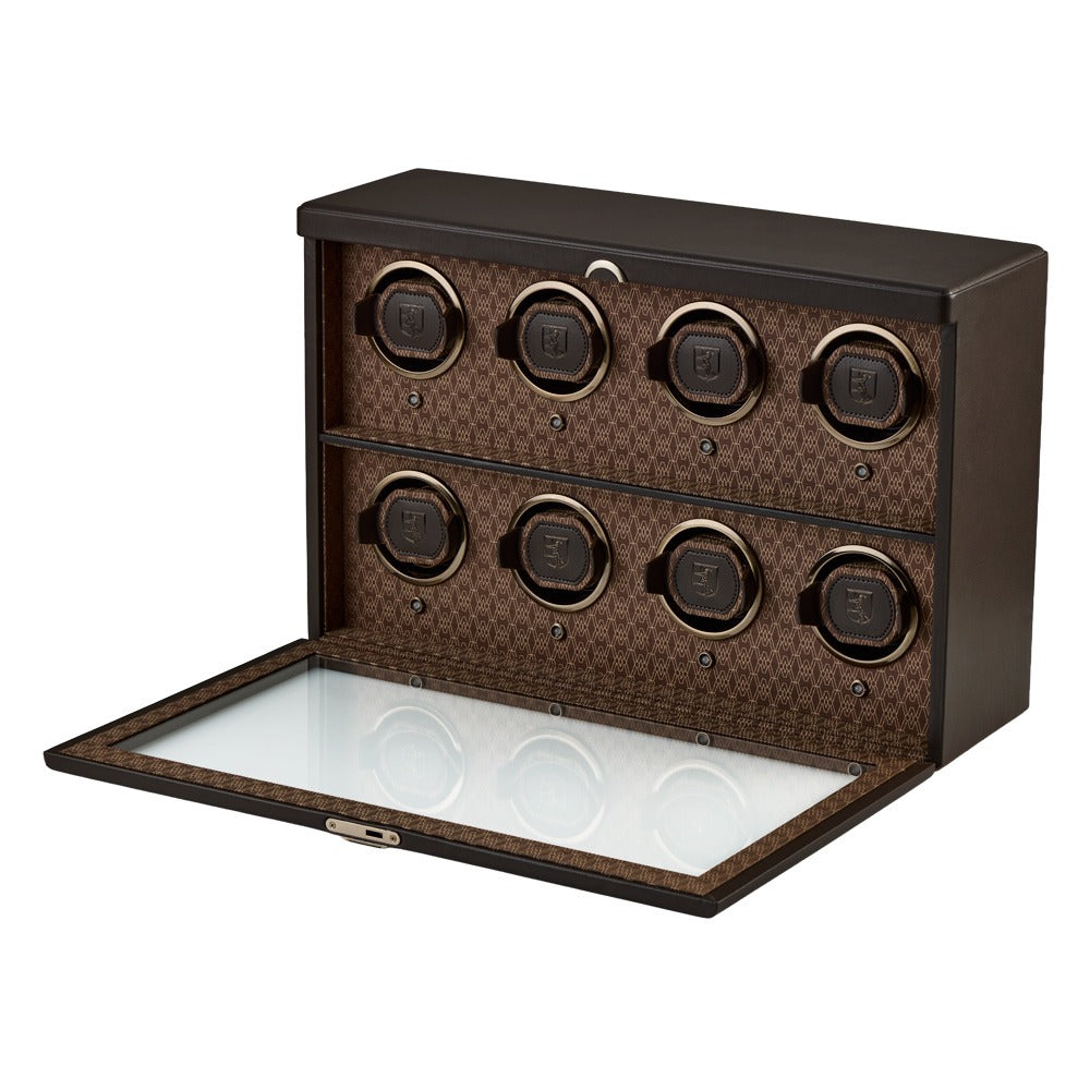 WOLF 1834 Earth 8 Piece Watch Winder - Coffee - view 2