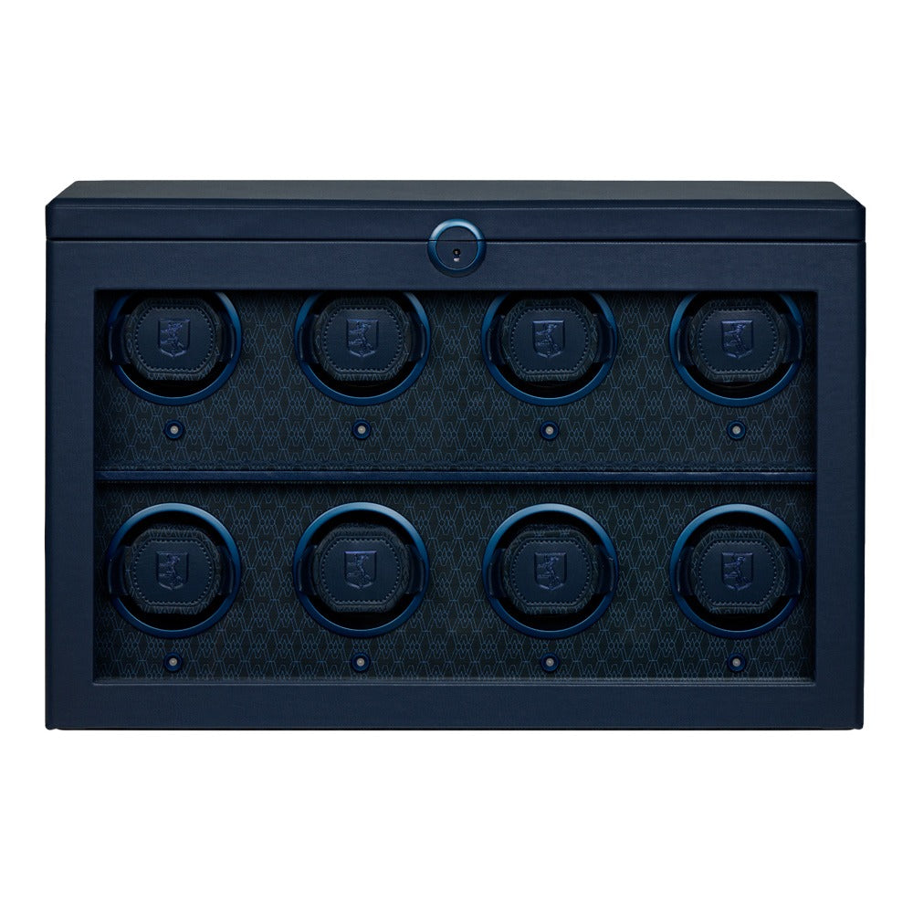 WOLF 1834 Earth 8 Piece Watch Winder - Midnight Blue - view 6
