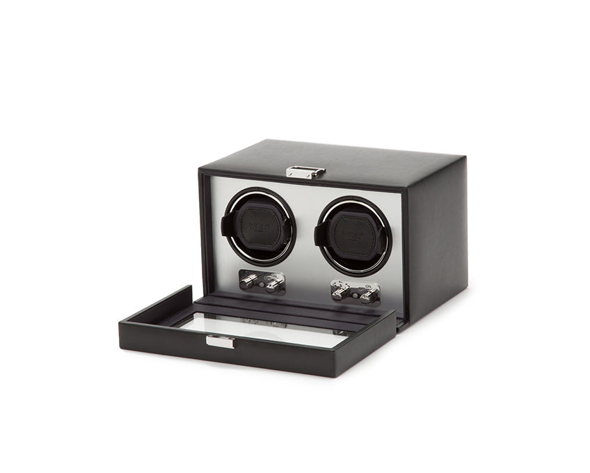 WOLF 1834 - Heritage Double Winder - Brushed Metal