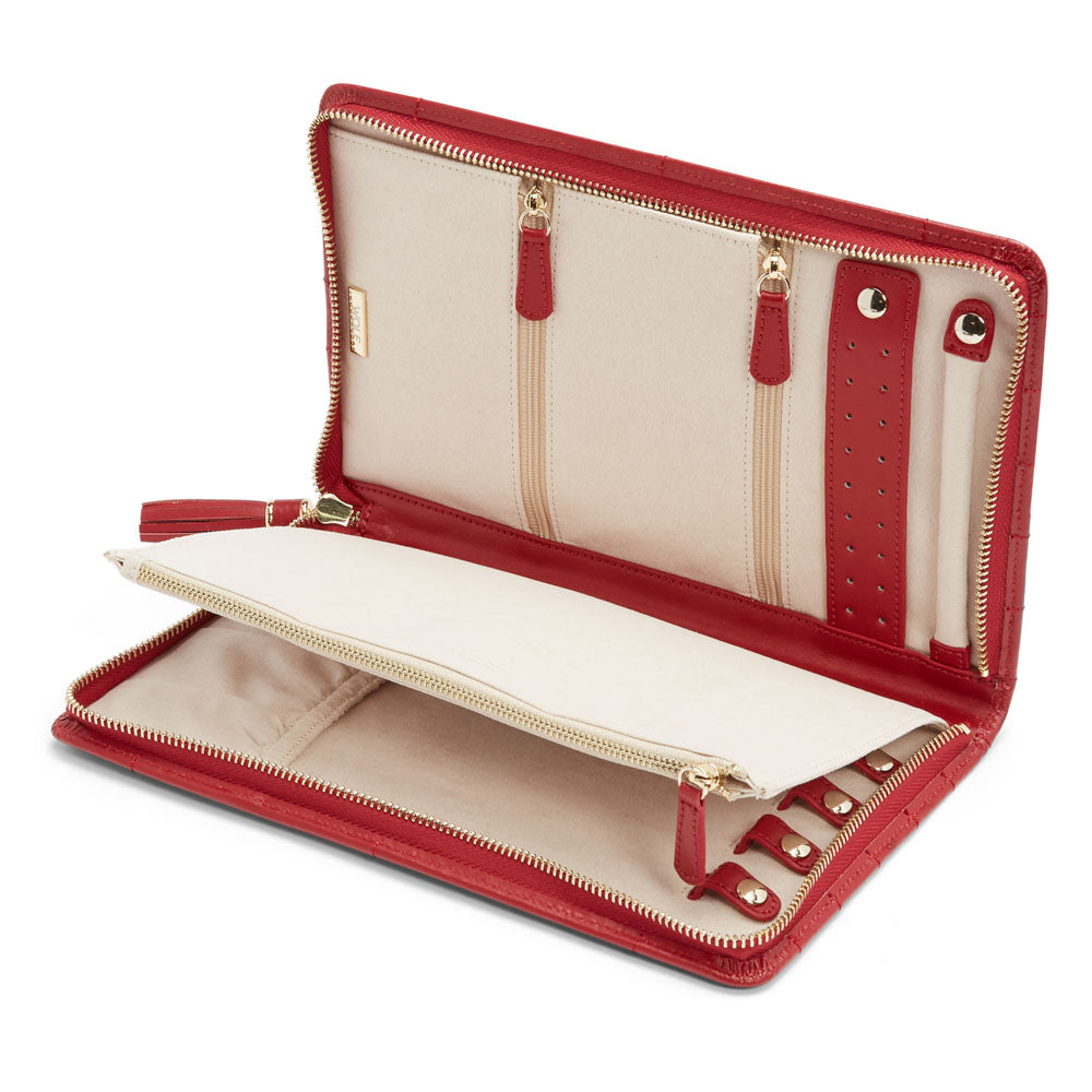 WOLF 1834 - Caroline Large Jewelry Portfolio - Red