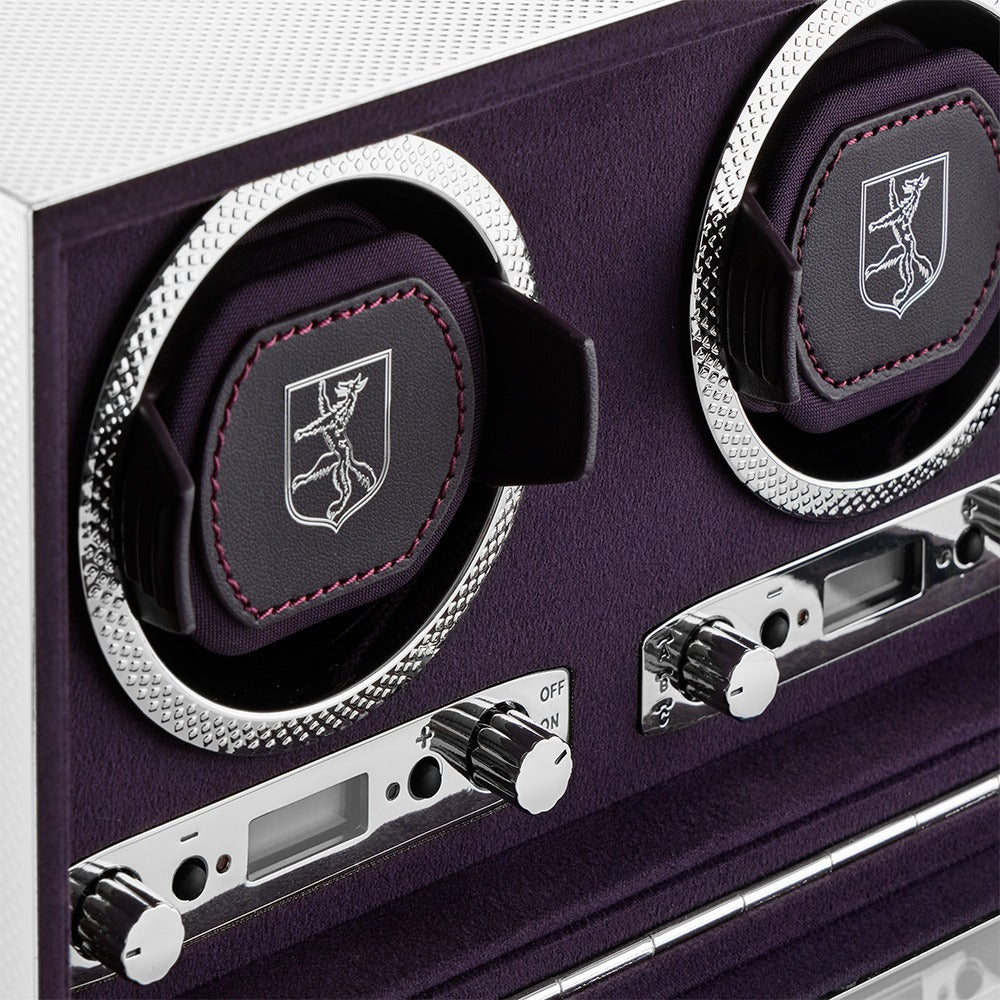 WOLF 1834 - Silver Double Watch Winder - Silver