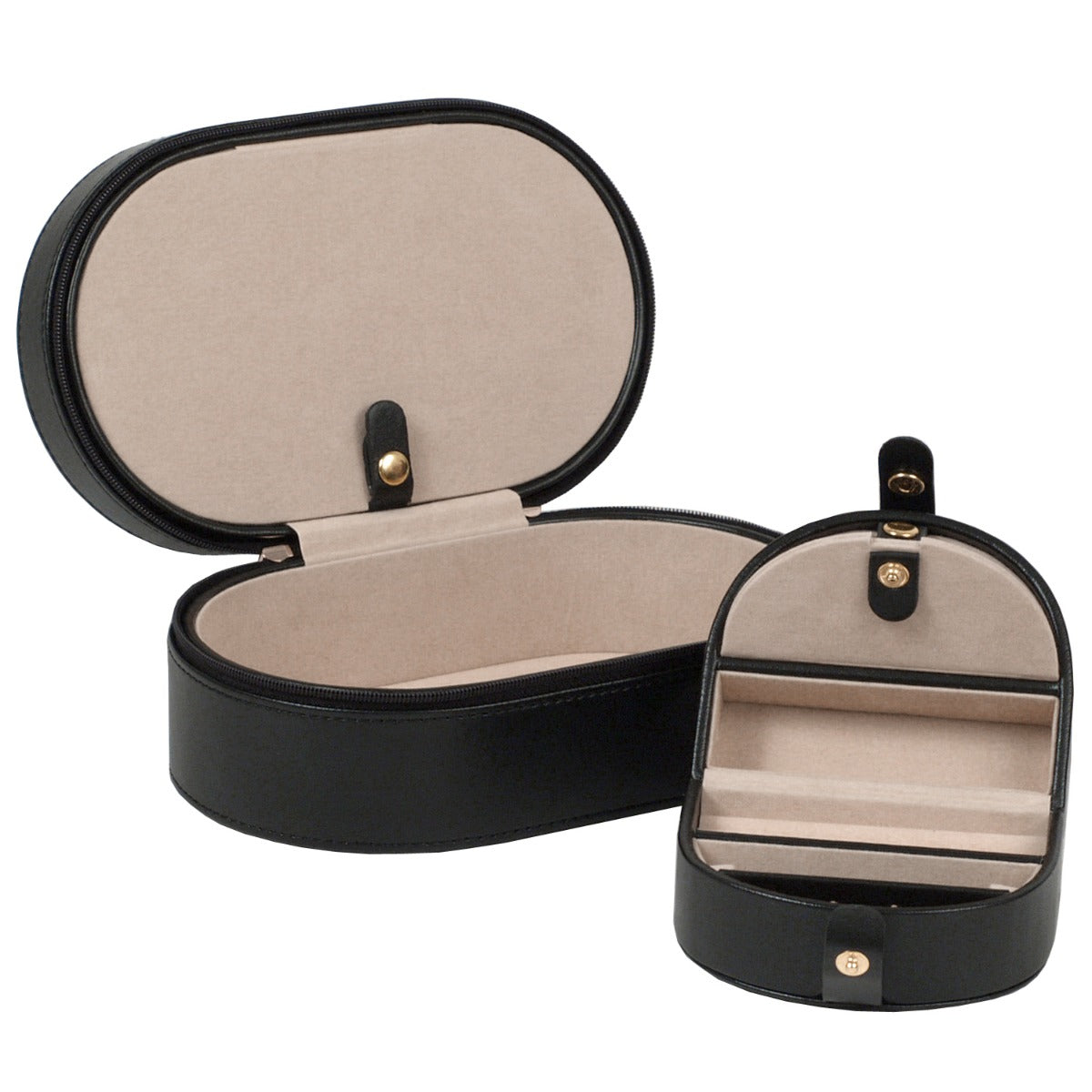 WOLF 1834 - Heritage Oval Zip Case - Black