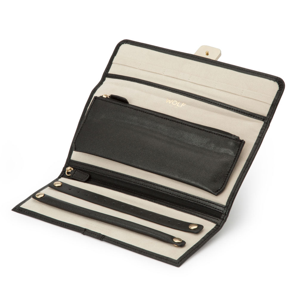 WOLF 1834 - Palermo Jewelry Roll - Black Anthracite