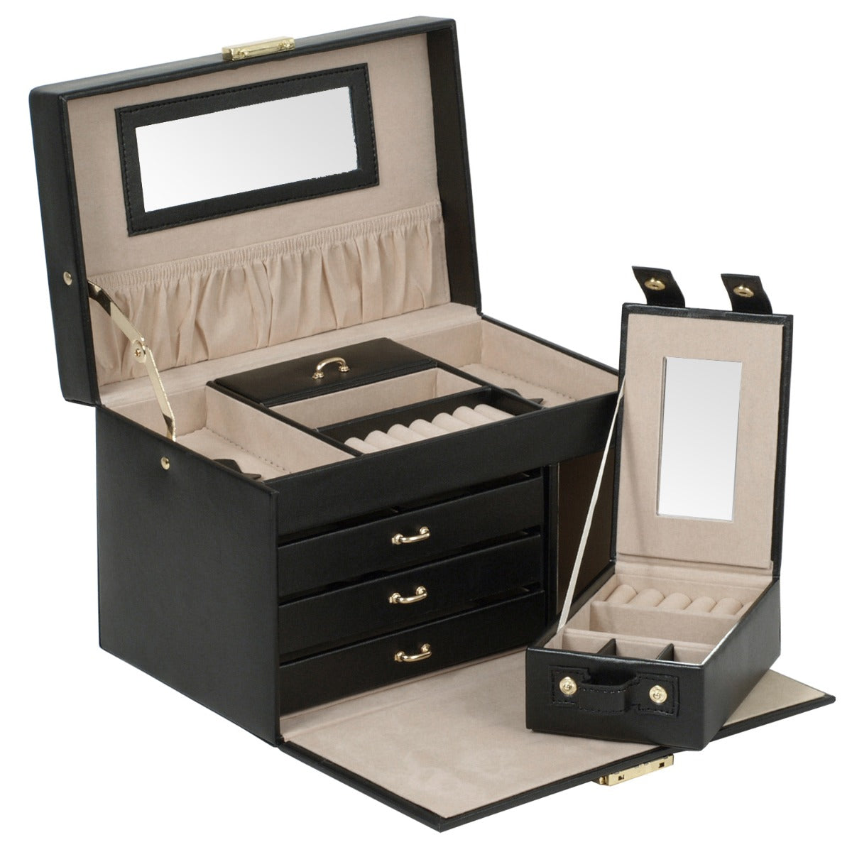 WOLF 1834 Heritage Small Jewelry Box - Black - view 3