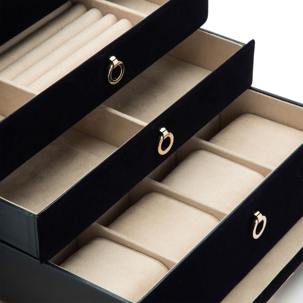 WOLF 1834 - Zoe Large Jewelry Box - Indigo