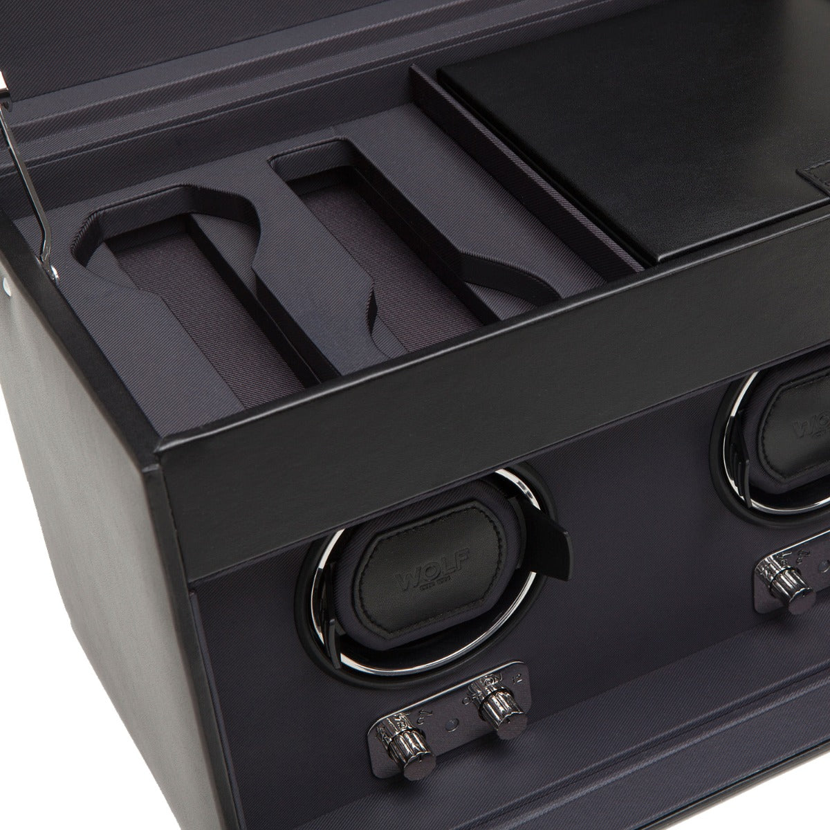 WOLF 1834 - Heritage Double Winder with Storage - Black
