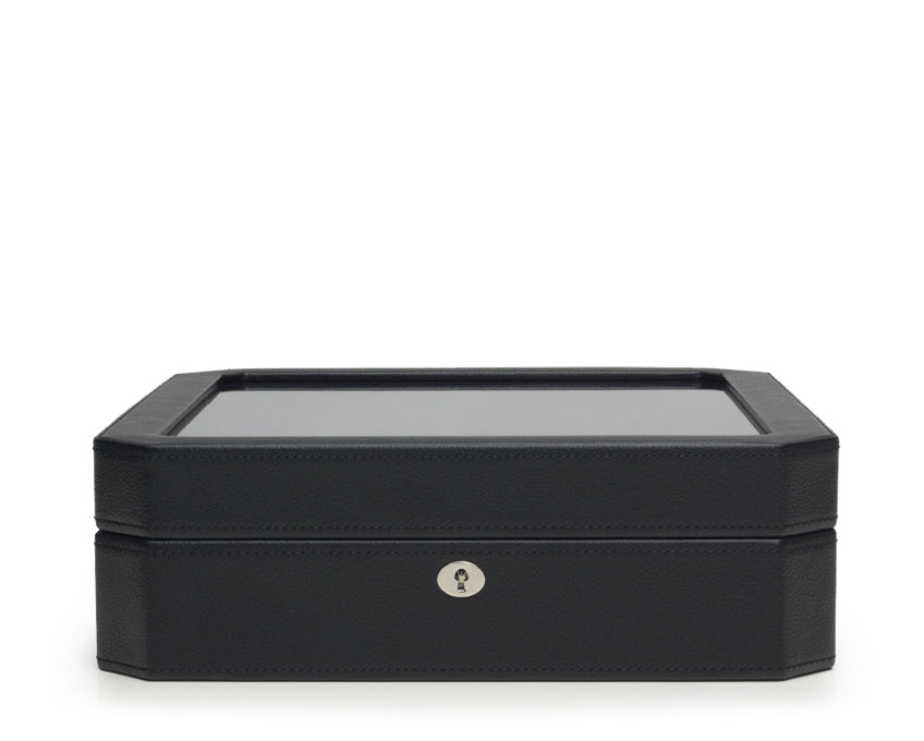 WOLF 1834 - Windsor 10 Piece Watch Box - Black/Grey