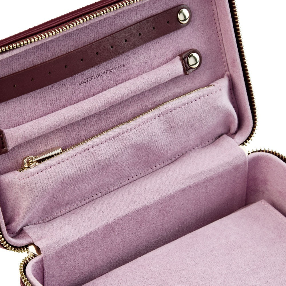 WOLF 1834 - WOLF X LIBERTY Ianthe Medium Jewelry Zip Case - Burgundy
