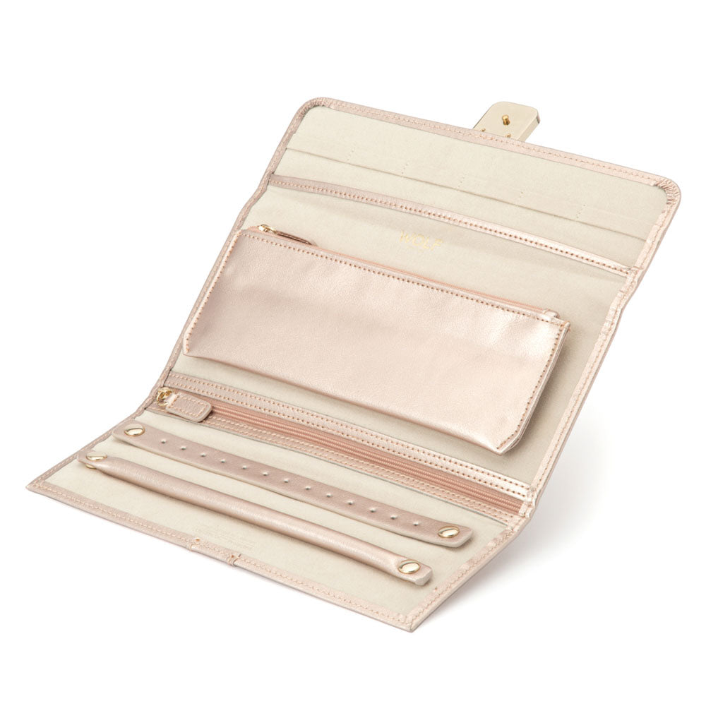 WOLF 1834 - Palermo Jewelry Roll - Rose Gold