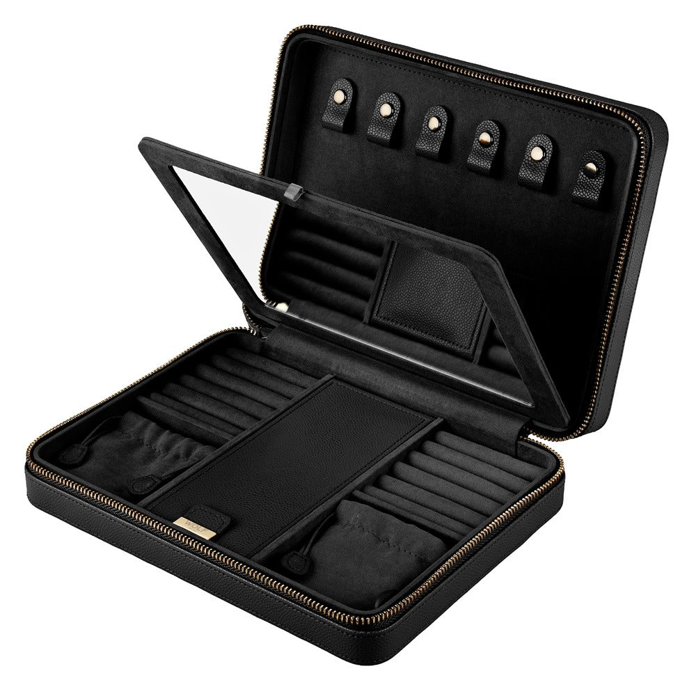WOLF 1834 Lauren Large Zip Case - Black - view 4
