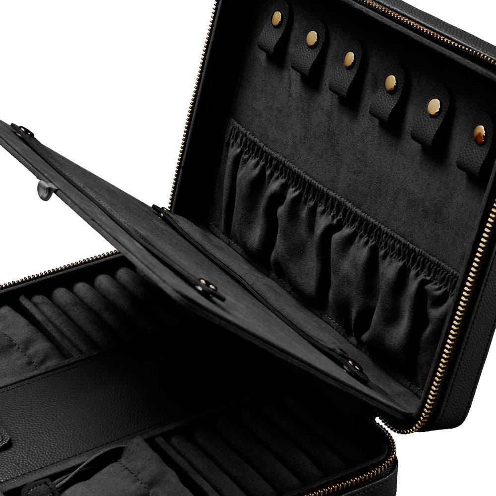 WOLF 1834 Lauren Large Zip Case - Black - view 3