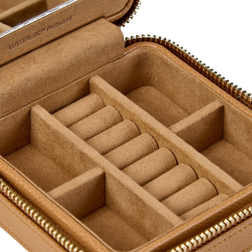 WOLF 1834 Lauren Zip Travel Case - Caramel - view 2