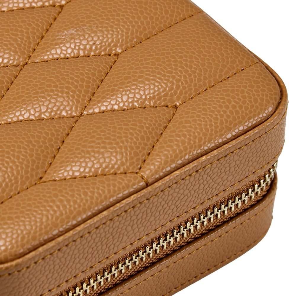 WOLF 1834 Lauren Zip Travel Case - Caramel - view 5