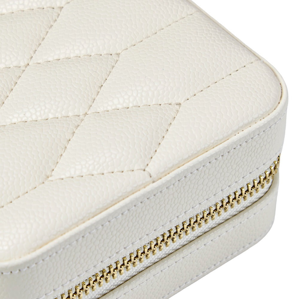 WOLF 1834 Lauren Zip Travel Case - Ivory - view 6