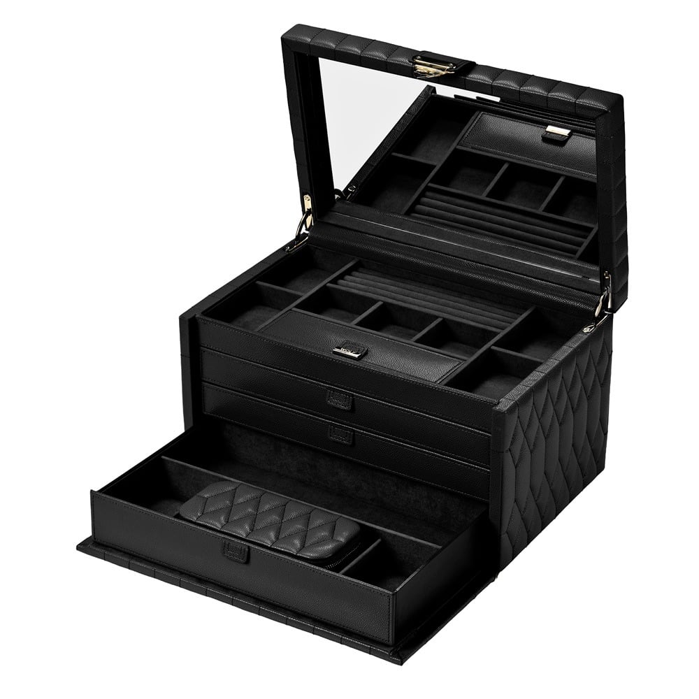 WOLF 1834 Lauren Large Jewelry Box - Black - view 5