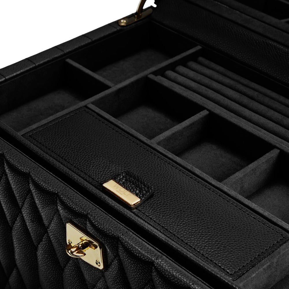 WOLF 1834 Lauren Large Jewelry Box - Black - view 4