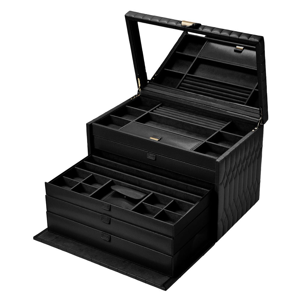 WOLF 1834 Lauren Extra Large Jewelry Box - Black - view 4