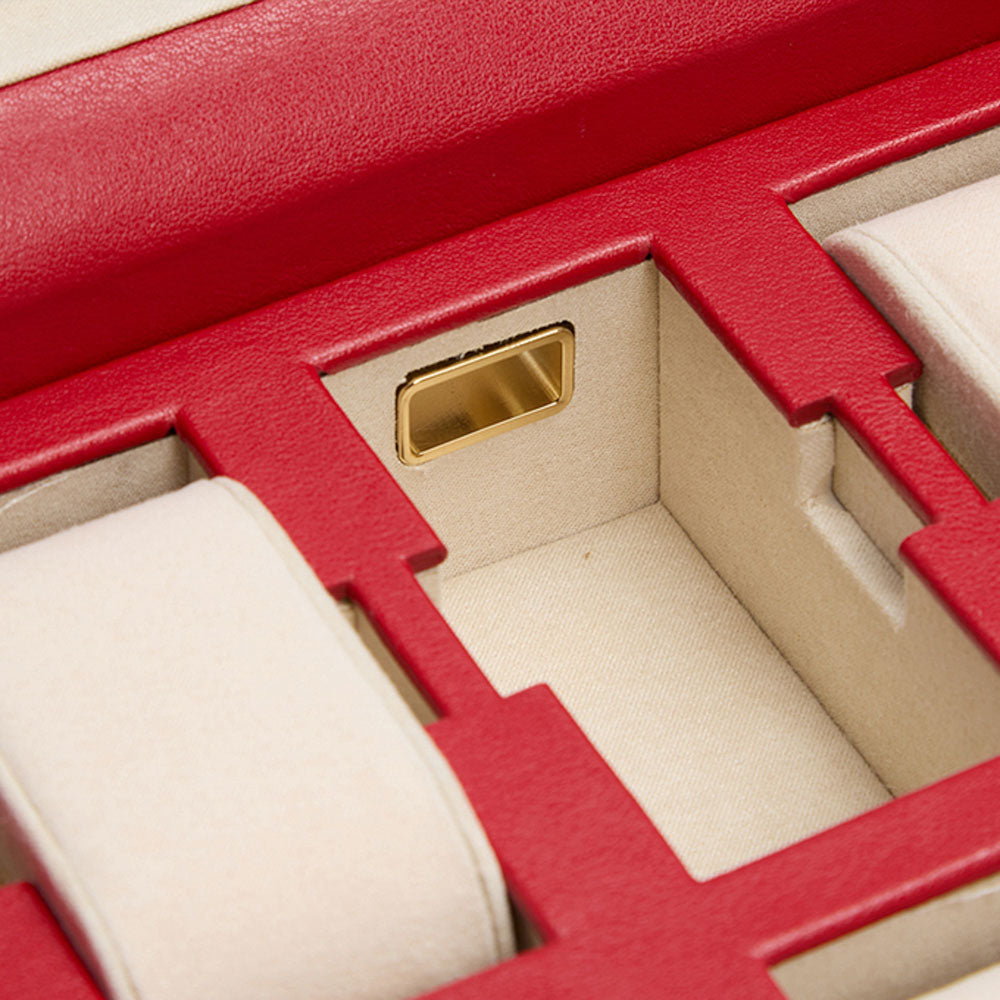 WOLF 1834 - Palermo 6 Piece Watch Box - Red