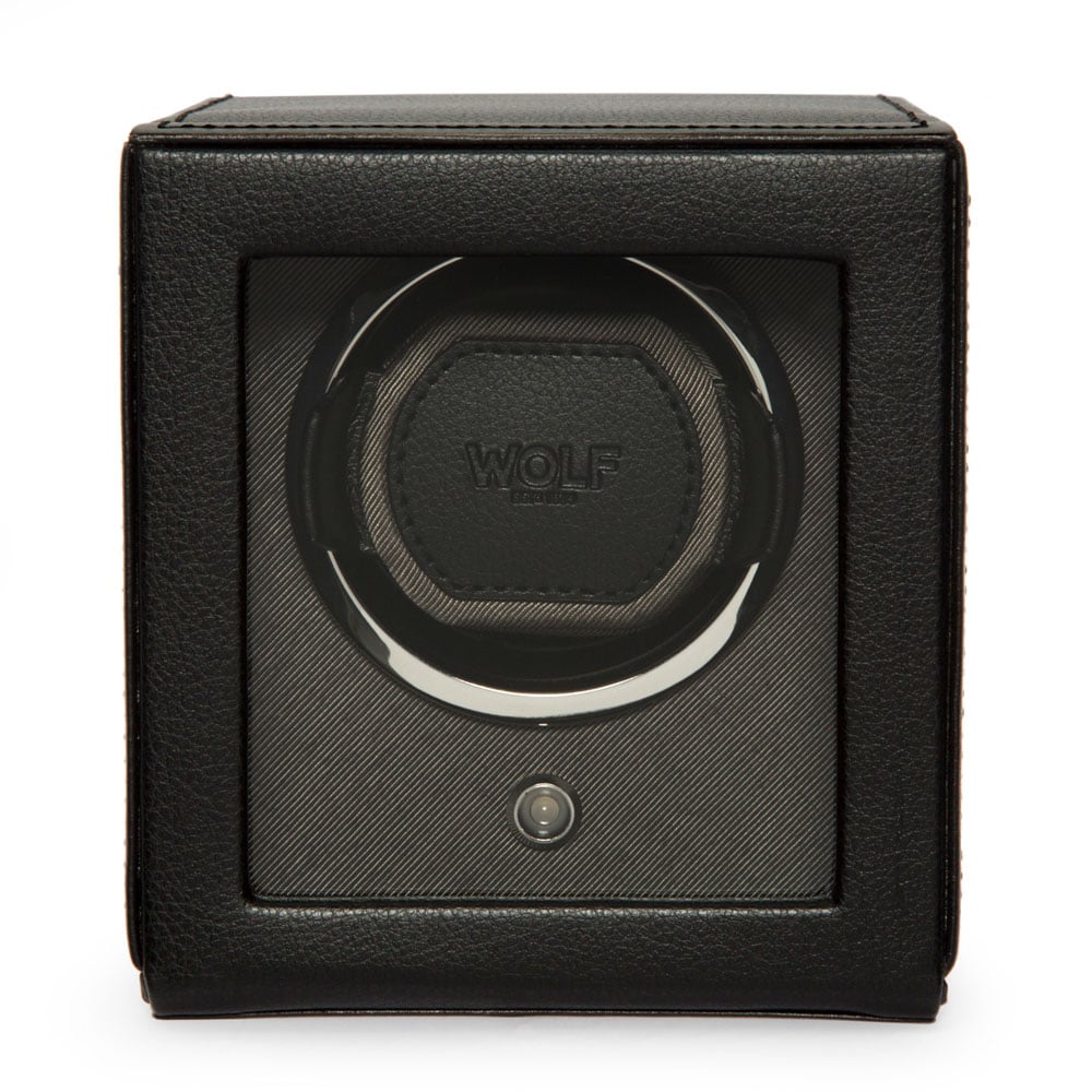WOLF 1834 - Cub Single Watch Winder with Cover - Black