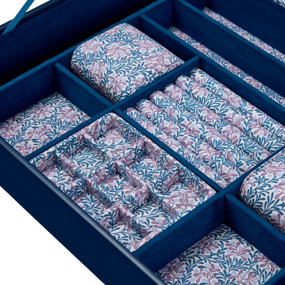 WOLF 1834 WOLF x Fiona Howard Sophia Jewelry Box with Window - Indigo Fruit Botanical - view 3