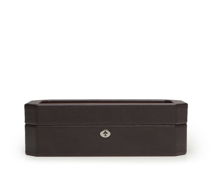 WOLF 1834 - Windsor 5 Piece Watch Box - Brown/Orange