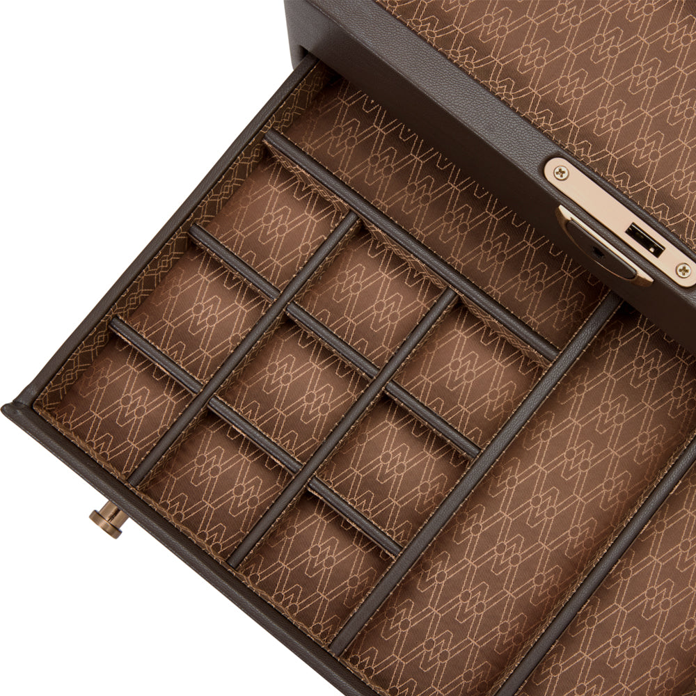 WOLF 1834 - Earth Watch Stand Box - Coffee