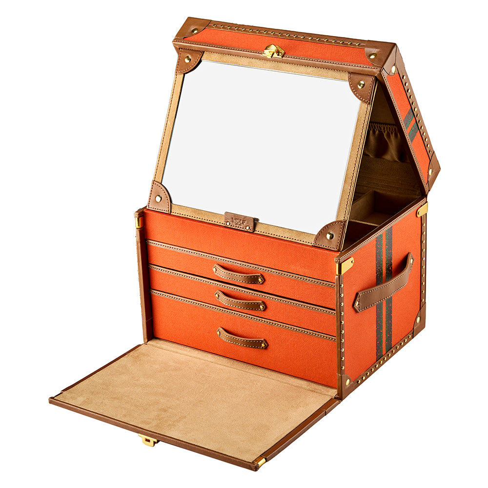 WOLF 1834 - Ida Trunk Jewellery Box - Orange